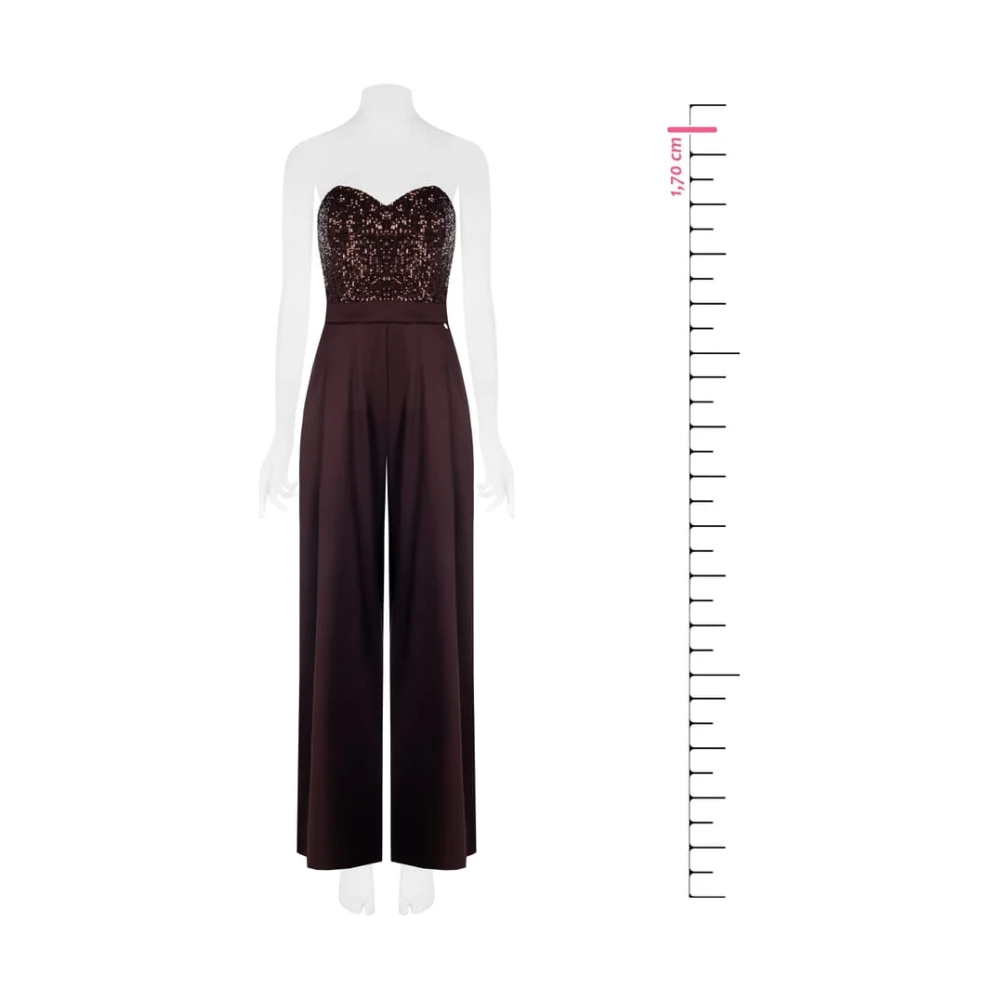 RINASCIMENTO Elegante Jumpsuit Wintercollectie Brown Dames
