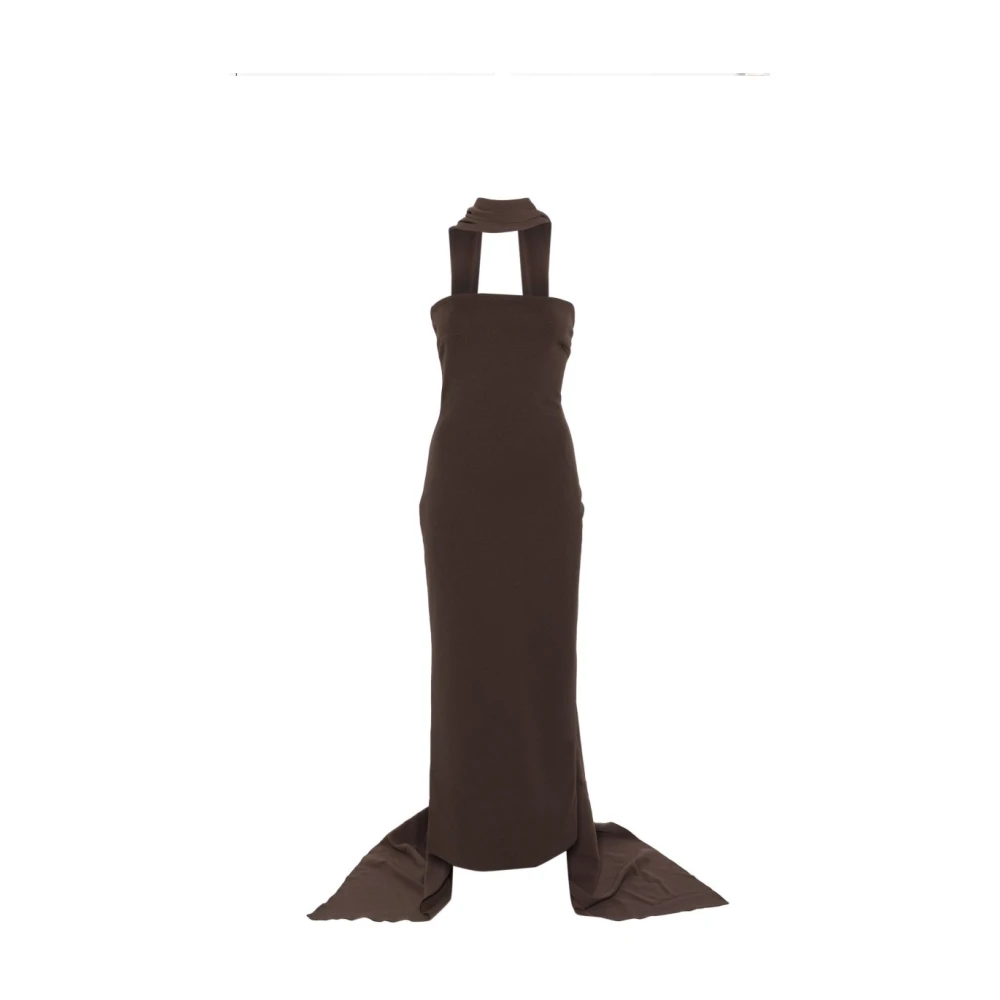 Solace London Brown Martine Maxi Dress - Female - Gowns - Xs - Dresses