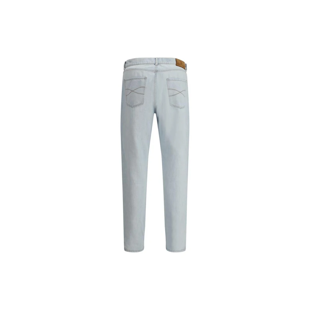 BRUNELLO CUCINELLI Lichtgewassen relaxte fit jeans Blue Heren