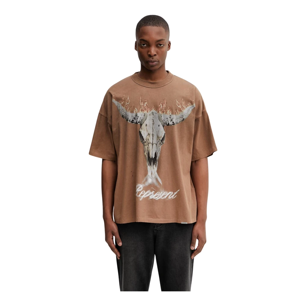Represent Uomo Marrone - T-Shirt Oversize - Tops - S - Immagine 5