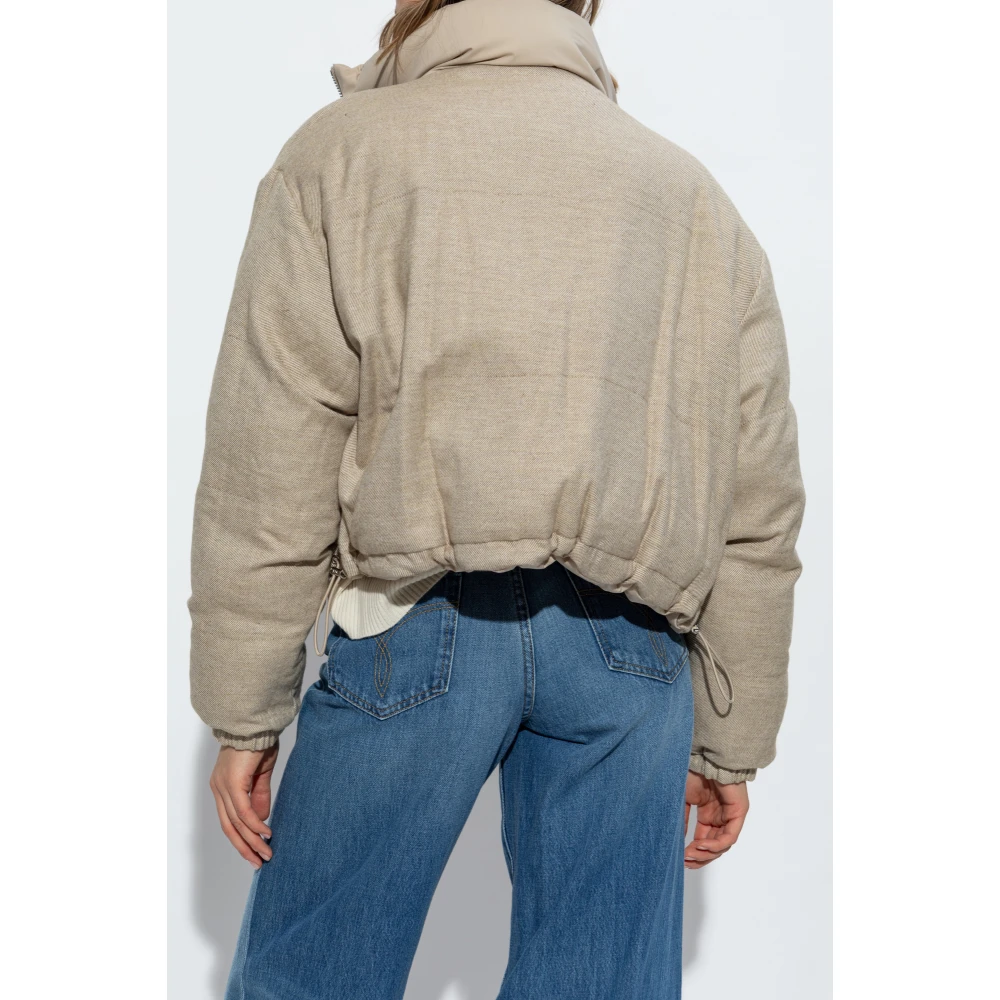 Versace Omkeerbaar gewatteerd jack Beige Dames