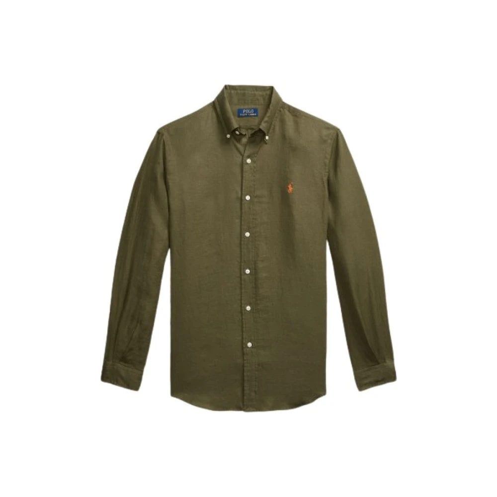 Polo Ralph Lauren Custom Fit Linneskjorta Green, Herr