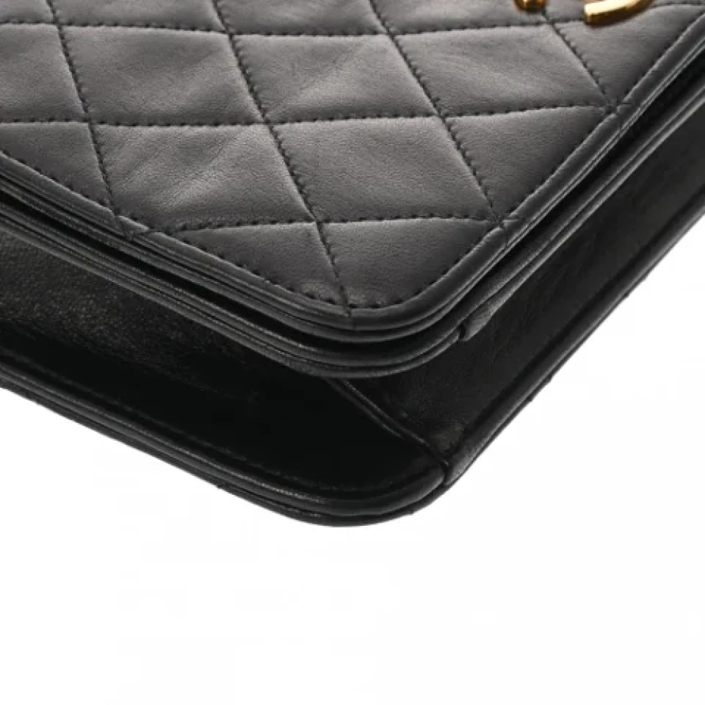 Chanel Vintage Pre-owned Leather wallets Black Dames