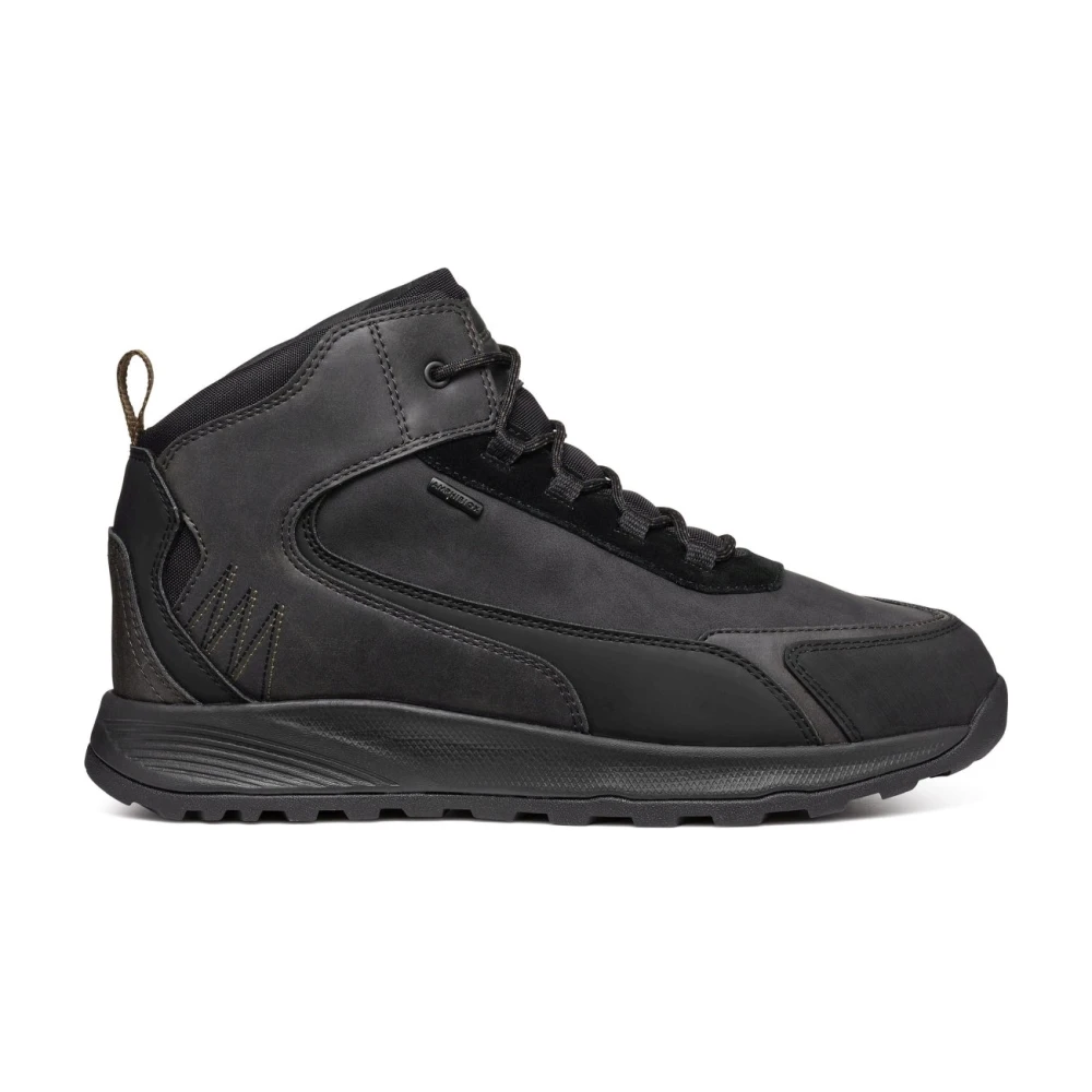 Geox Mannelijk Zwart Schoenen Heren, 41 Eu, Polyester, E Enkellaarzen Voor Mannen