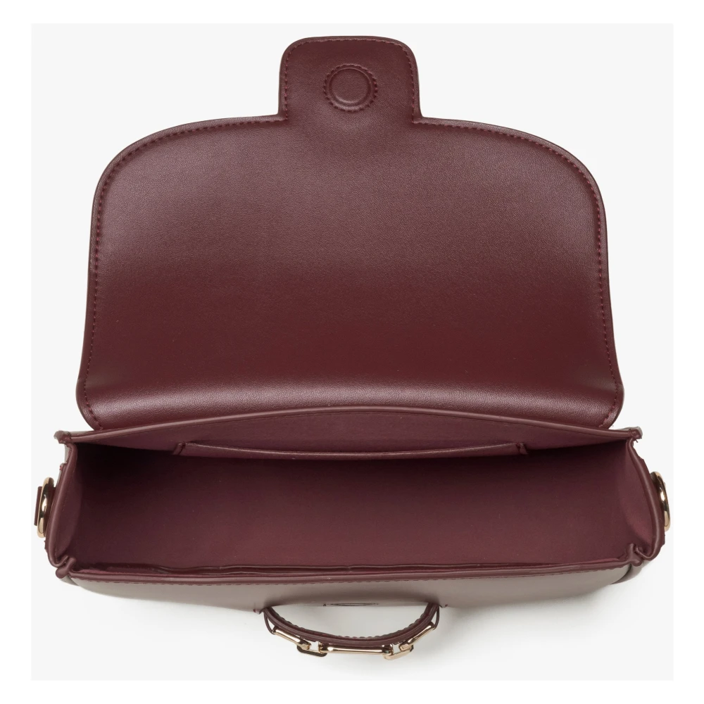 Estro Dames Burgundy Schoudertas met Verstelbare Band Er00115795 Red Dames