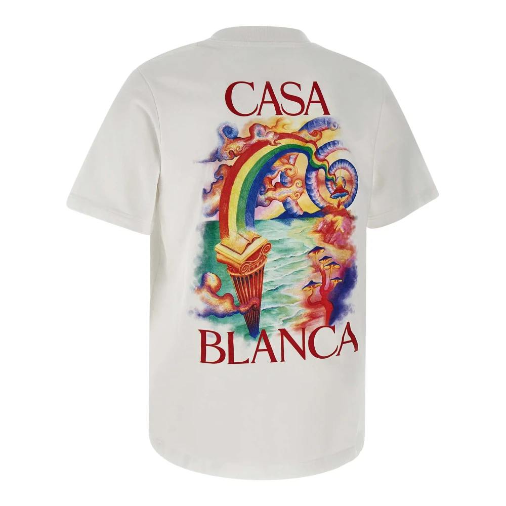 Casablanca Nature Teacher T-shirt Wit White Heren