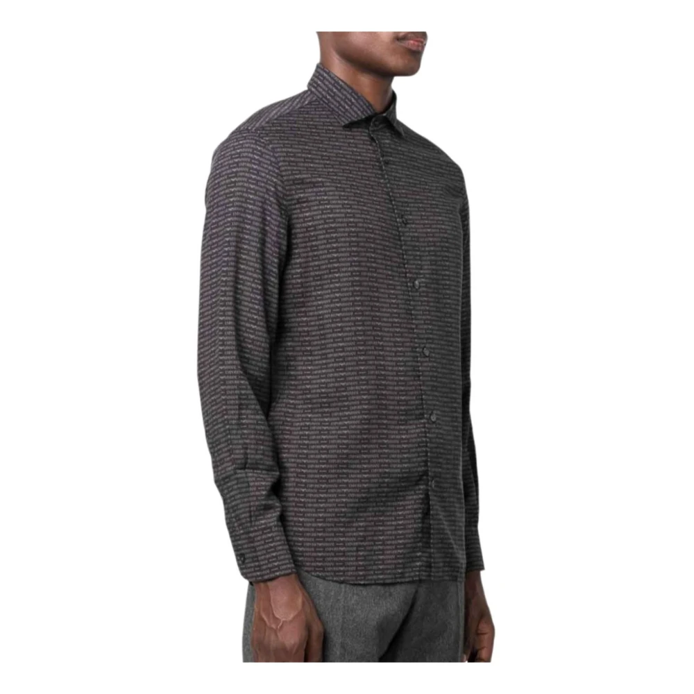 Emporio Armani Men's Black Casual Shirt