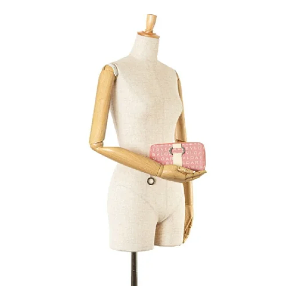 Bvlgari Vintage Pre-owned Canvas wallets Pink Dames