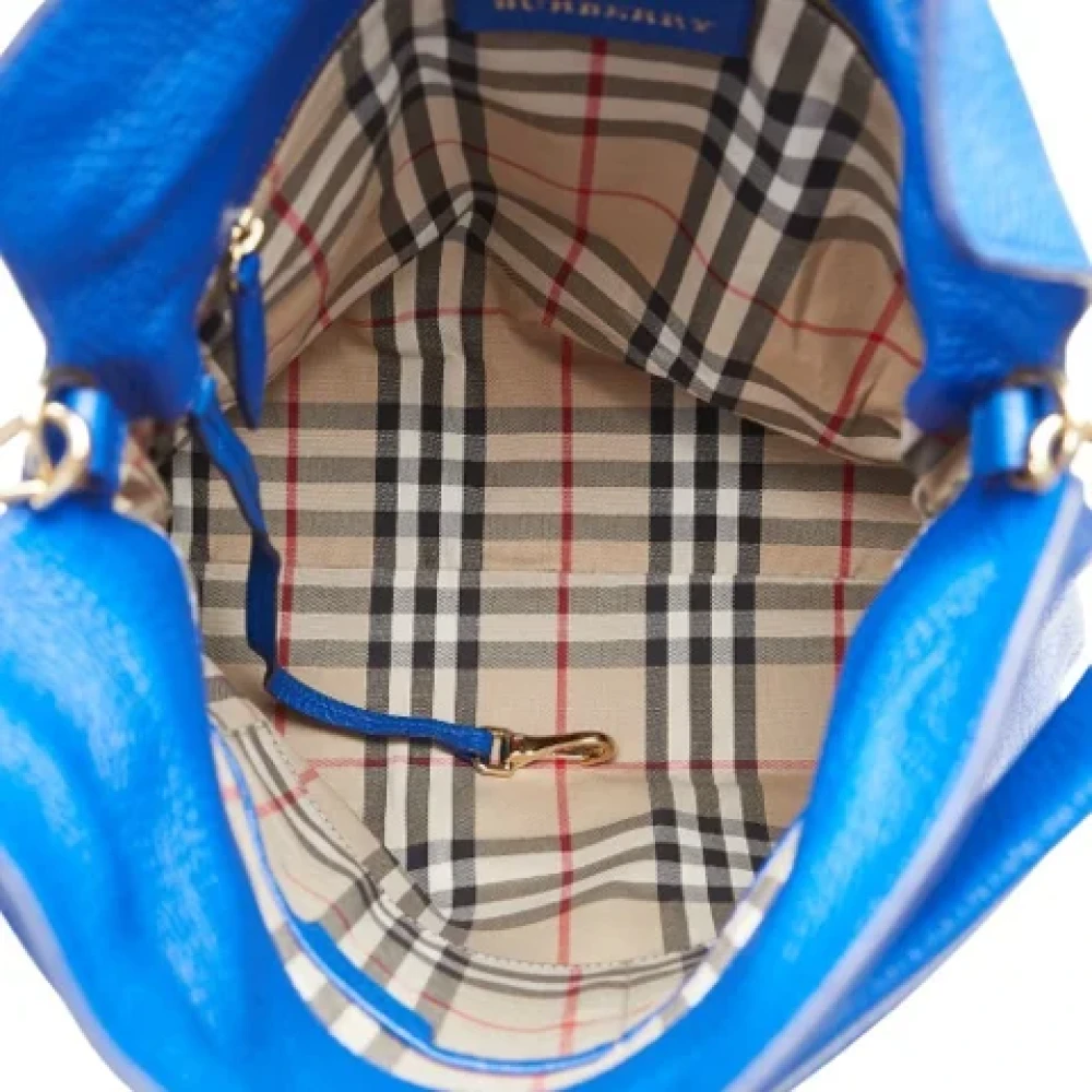Burberry Vintage Pre-owned Leather handbags Blue Dames