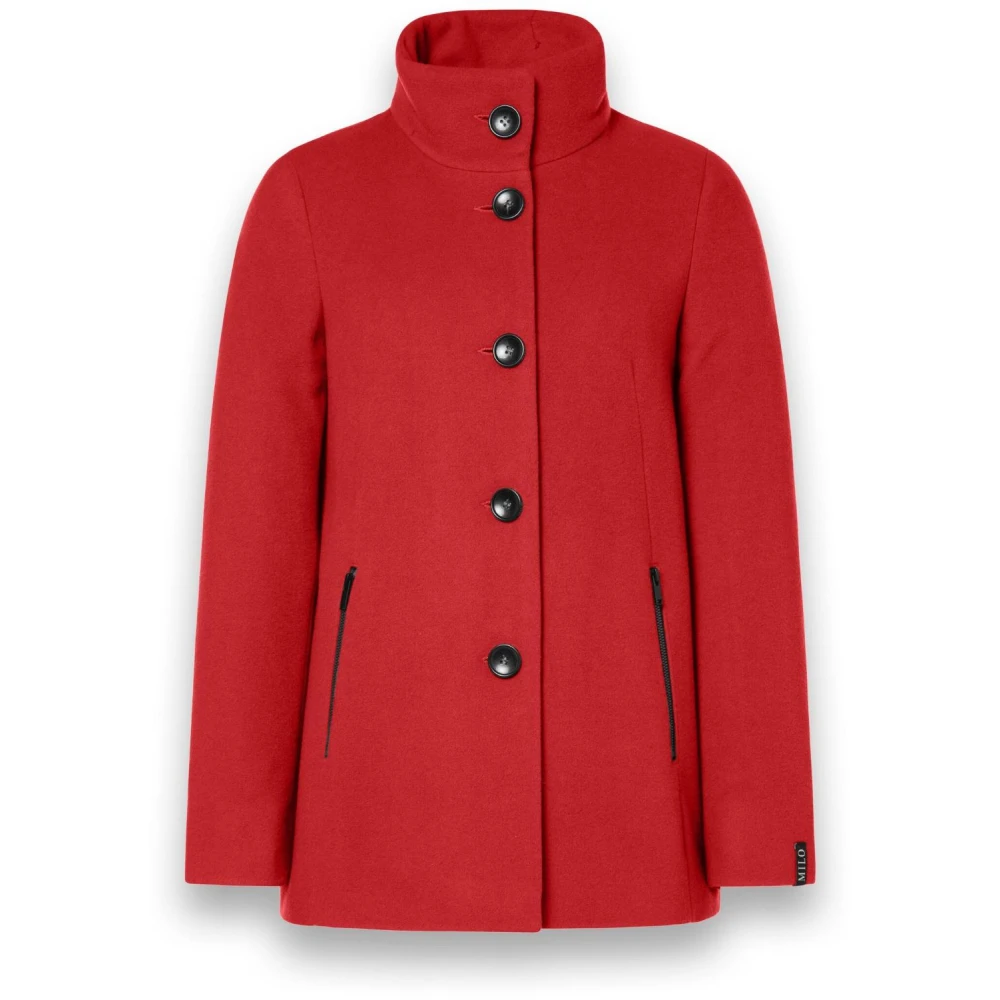 Milo Coats Stijlvolle Janna Jack Jas Red Dames