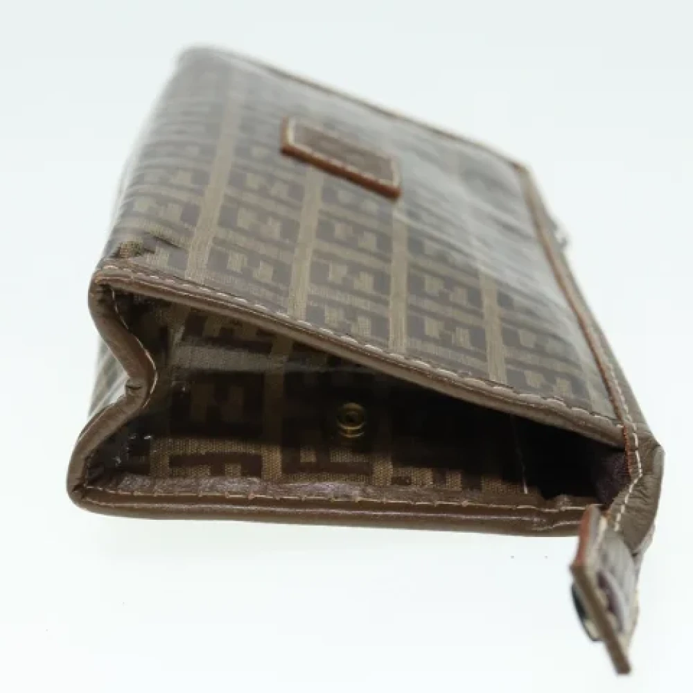 Fendi Vintage Pre-owned Canvas clutches Brown Dames
