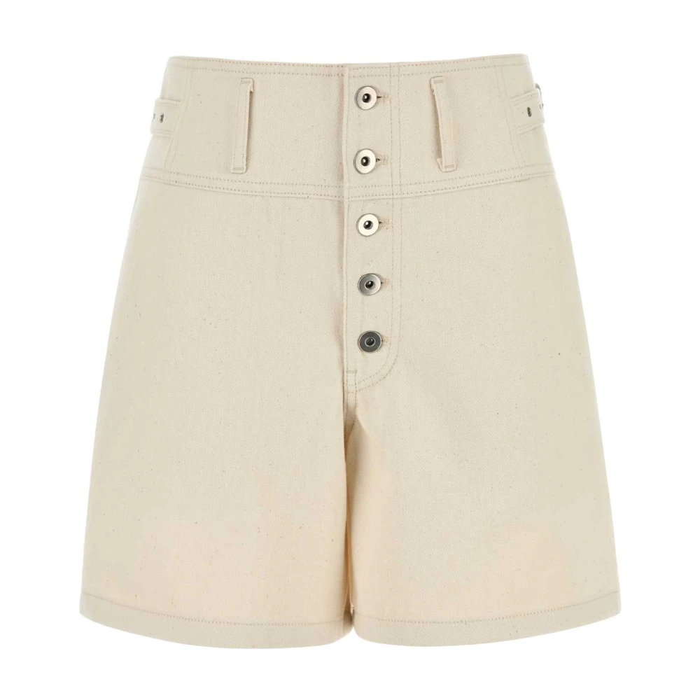 Jil Sander Women's Beige Sand Denim Bermuda Shorts