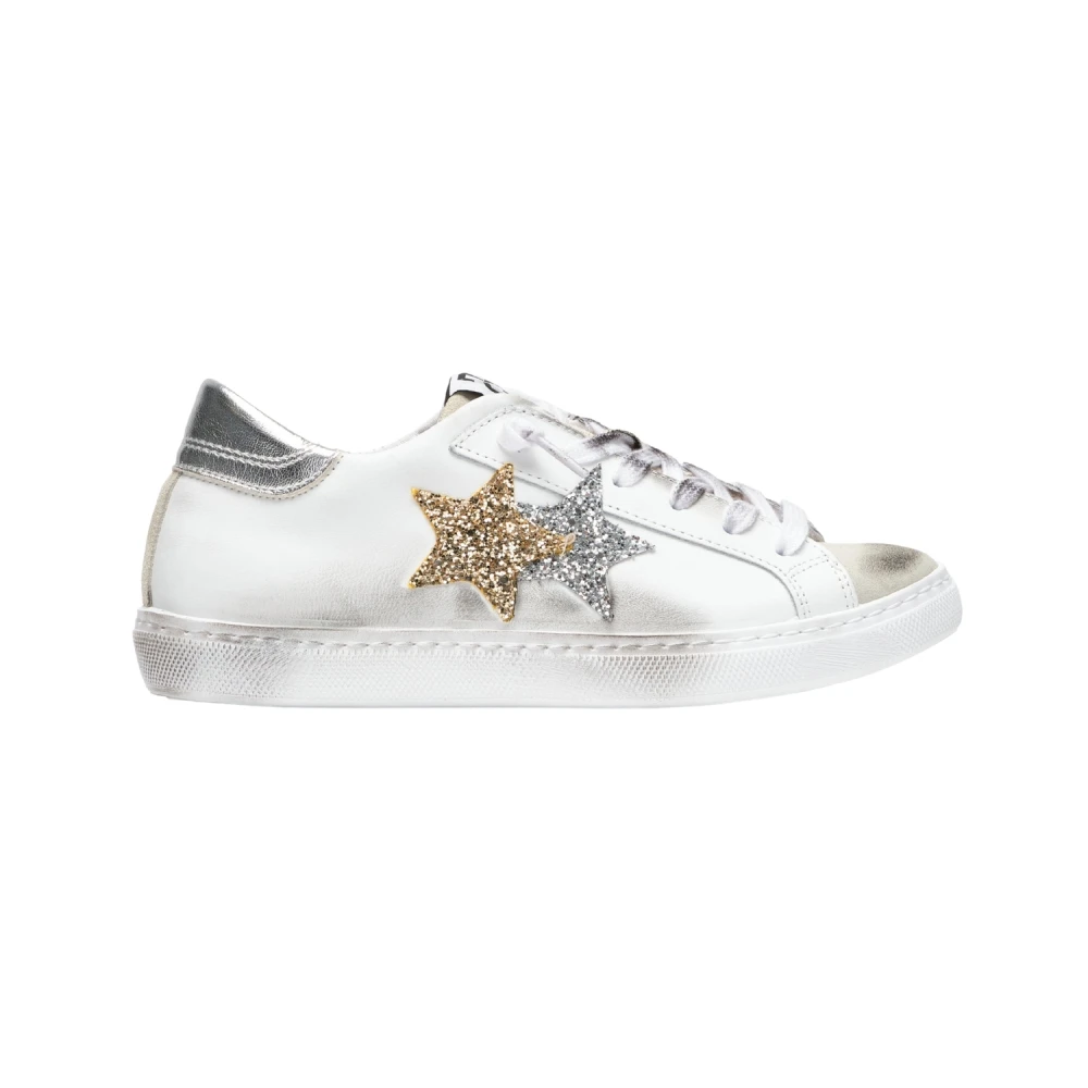 2Star Lage Top Casual Leren Sneakers Dames Schoenen Wit