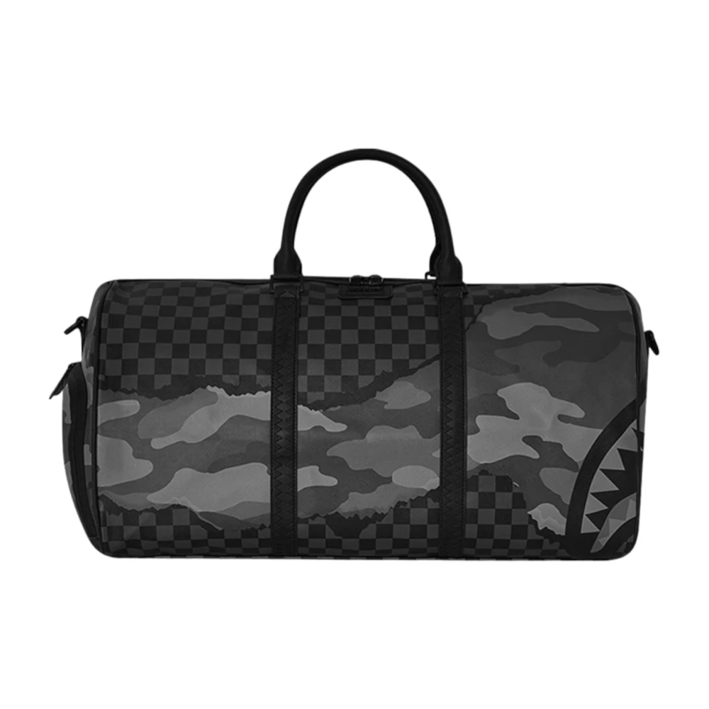 Sprayground Metall Dragkedja Väska med Justerbara Remmar Black, Unisex