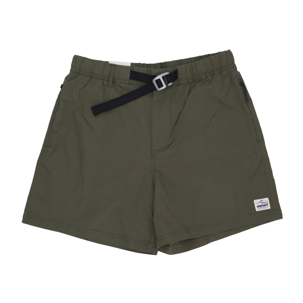 Element Ripstop Elastische Taille Walkshort met Zakken Green Heren