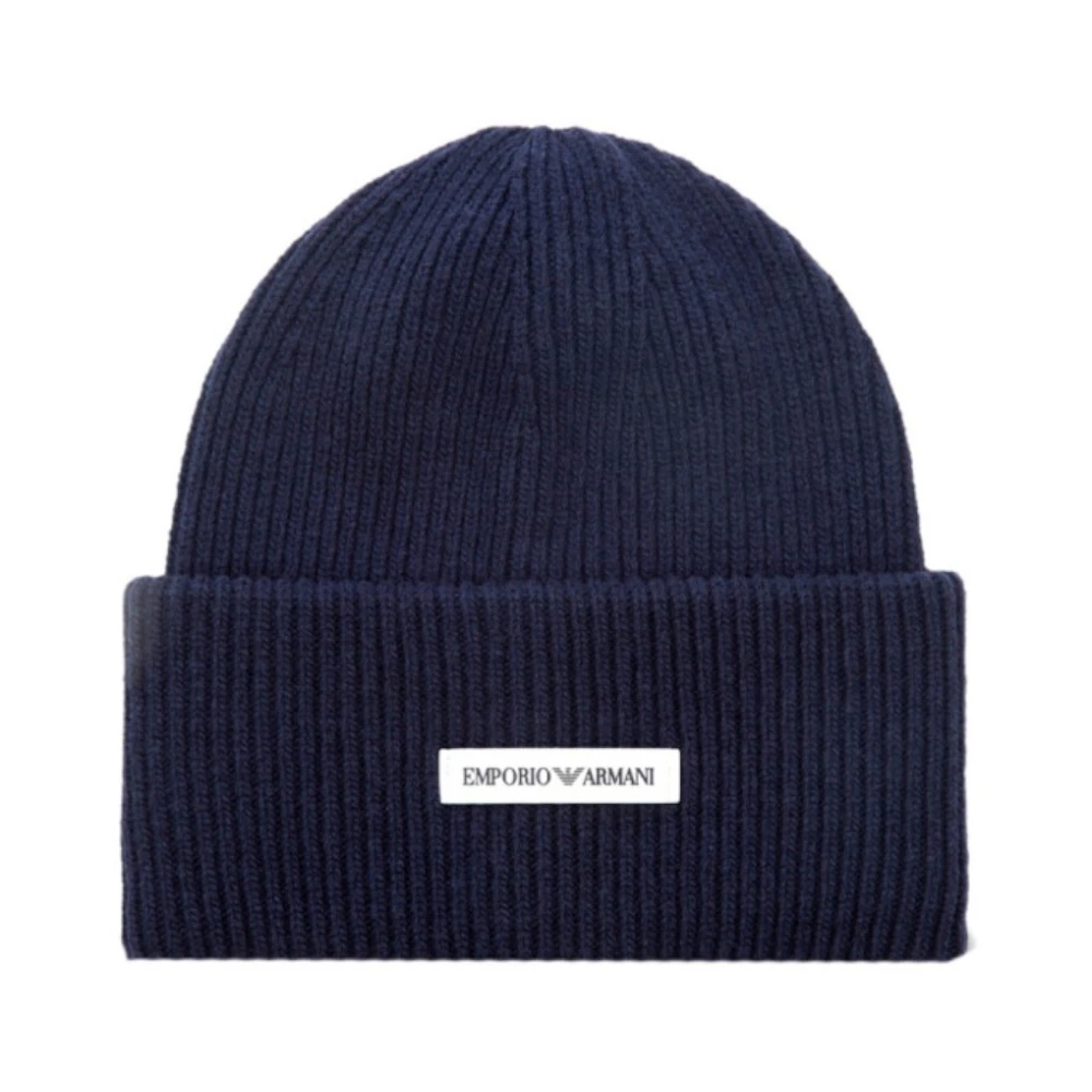 Emporio Armani Unisex Blauw Accessoires L, E Hoeden & Beanies Van Armani
