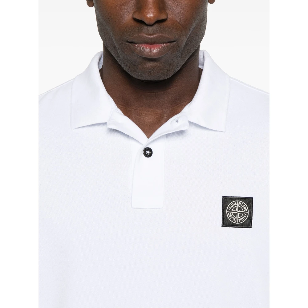 Stone Island Klassiek Poloshirt in Diverse Kleuren White Heren