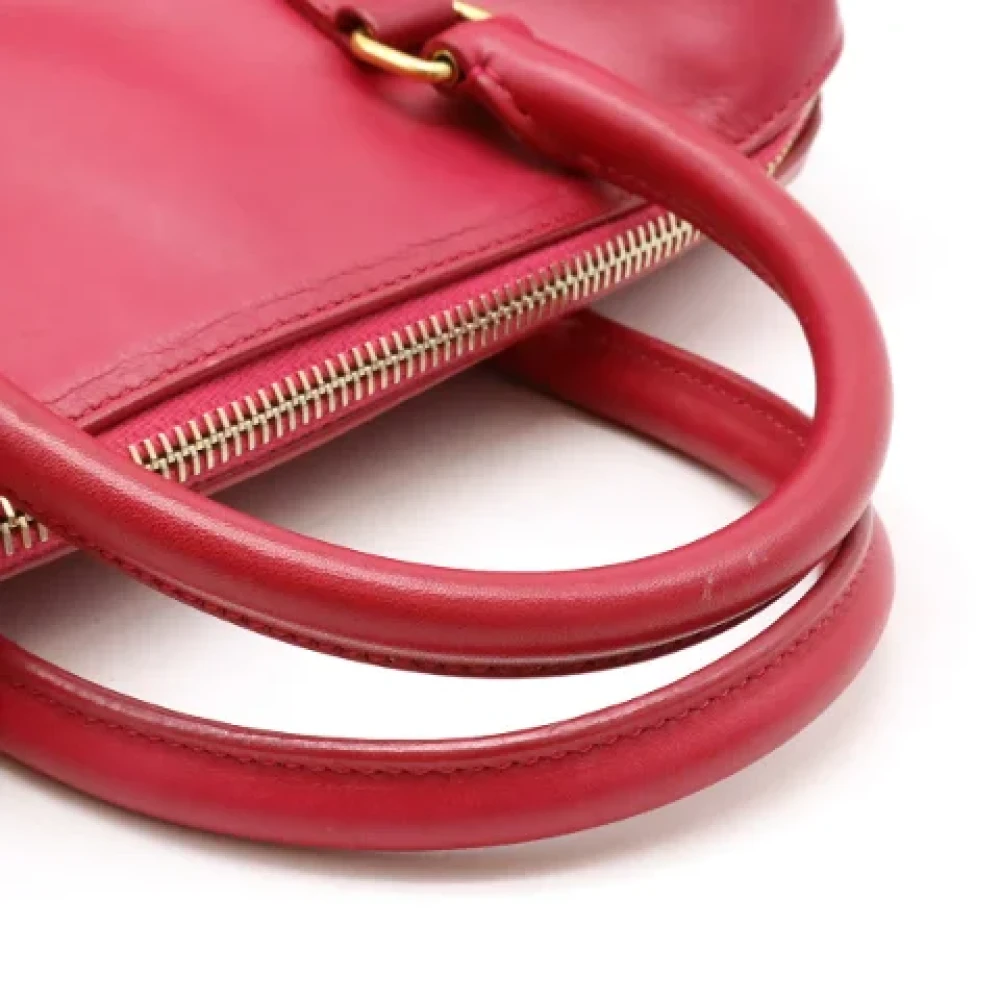 Yves Saint Laurent Vintage Pre-owned Leather handbags Pink Dames