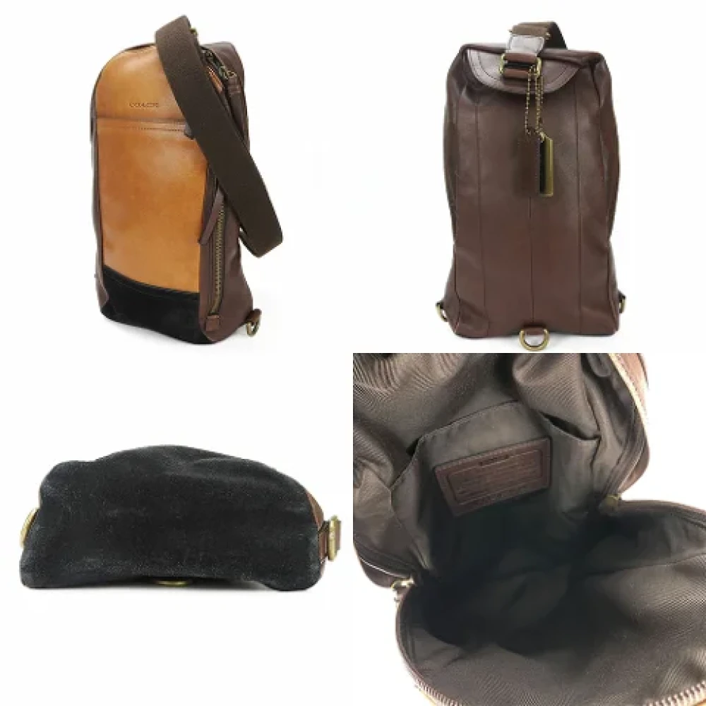Coach Pre-owned Leather shoulder-bags Brown Dames