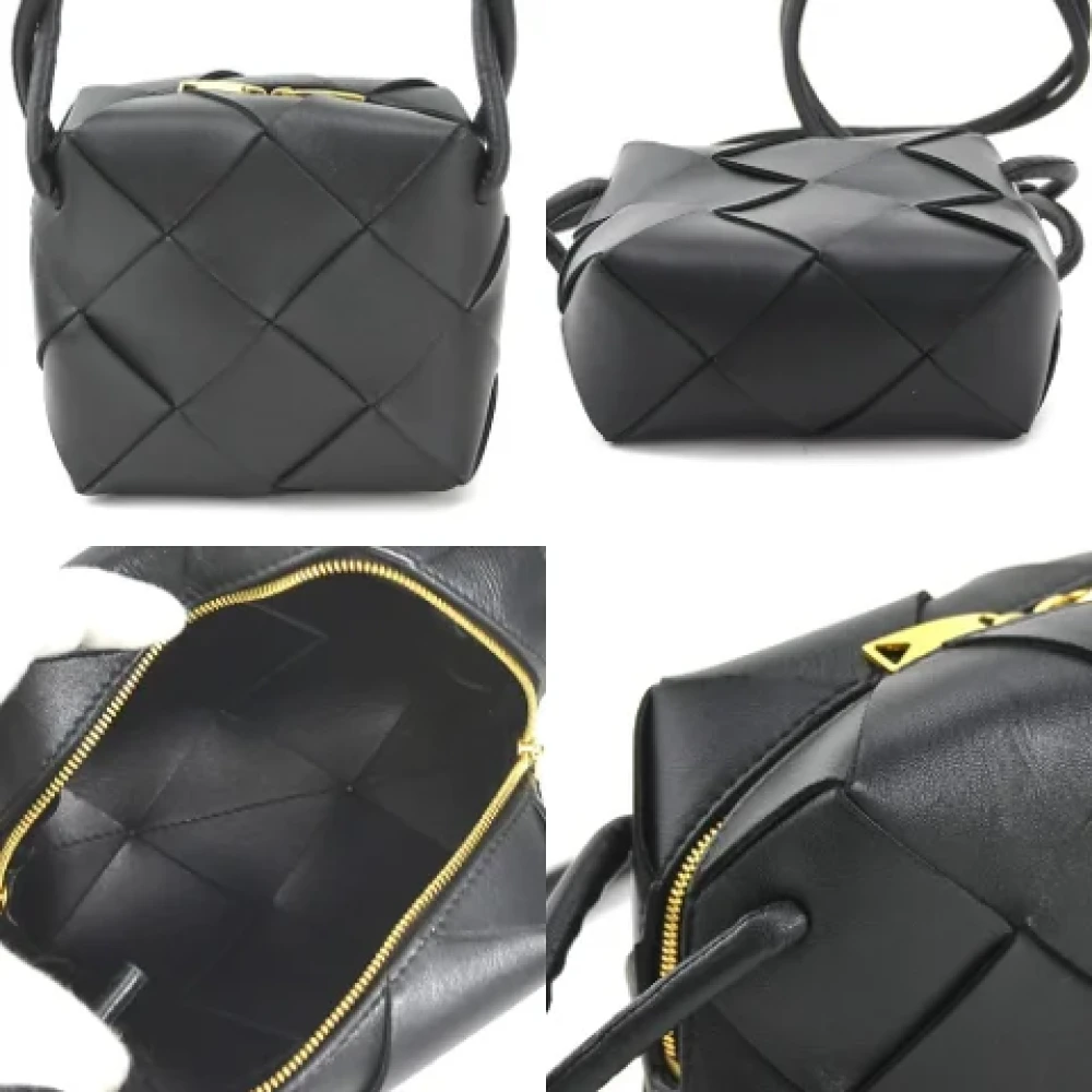 Bottega Veneta Vintage Pre-owned Leather shoulder-bags Black Dames