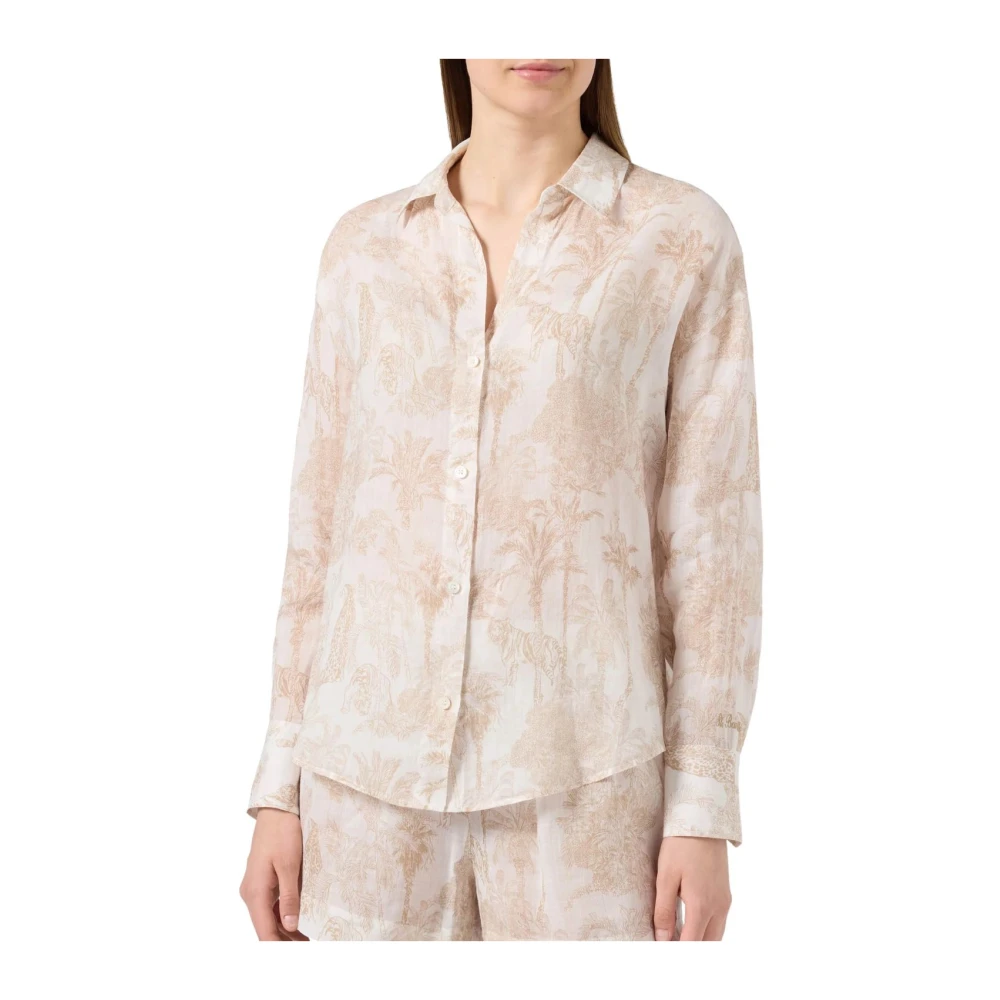 Saint Barth Beige Cristal Shirt - Female - Shirts - M - Blouses & Shirts