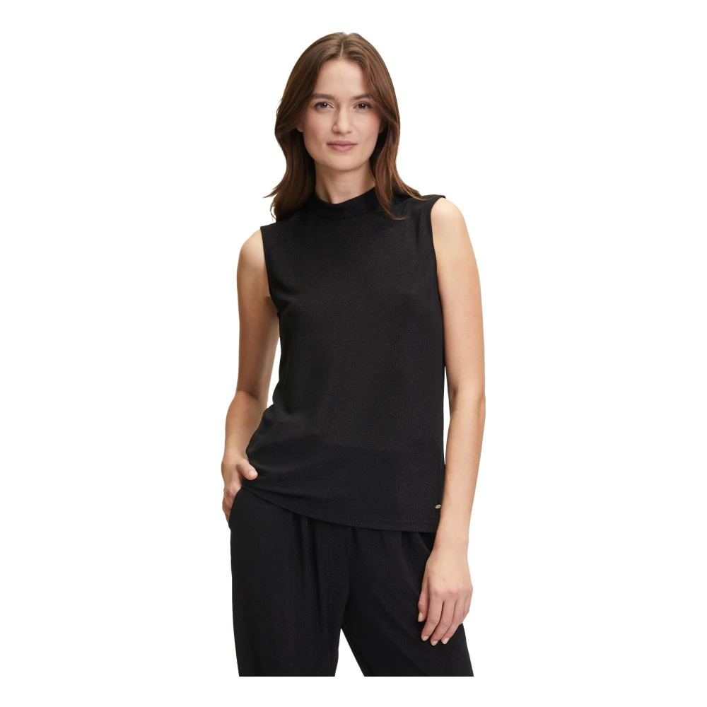 Betty & Co Lurex Blouse Top Black Dames