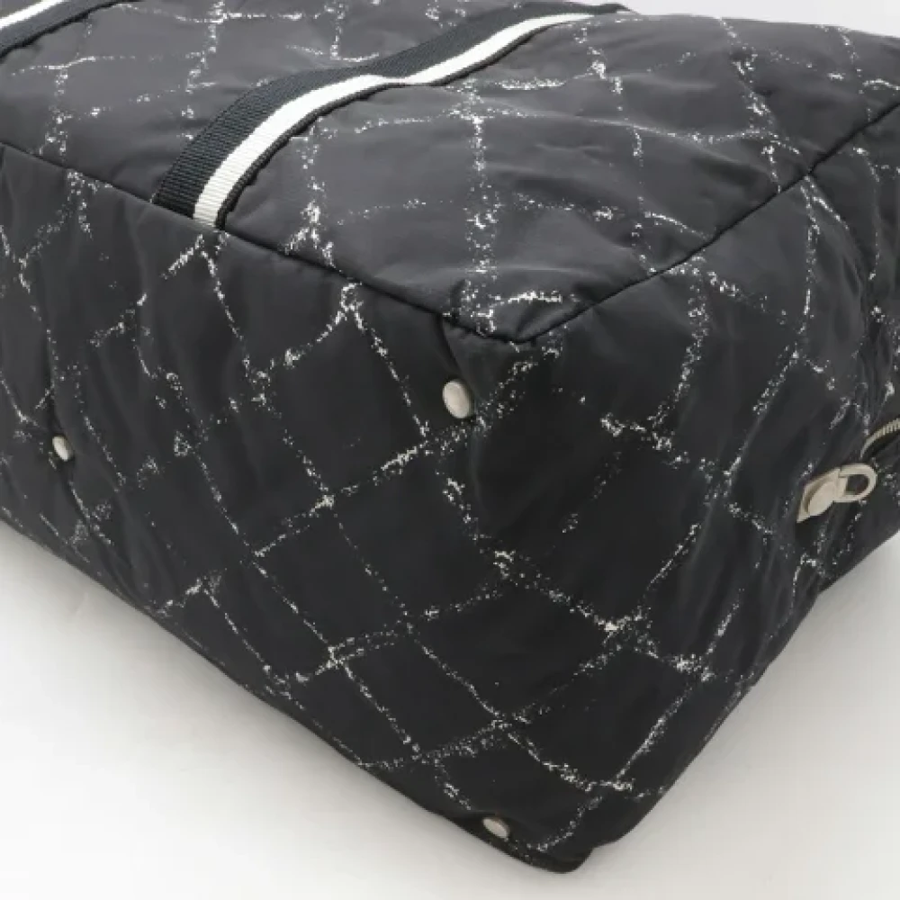 Chanel Vintage Pre-owned Canvas chanel-bags Black Dames