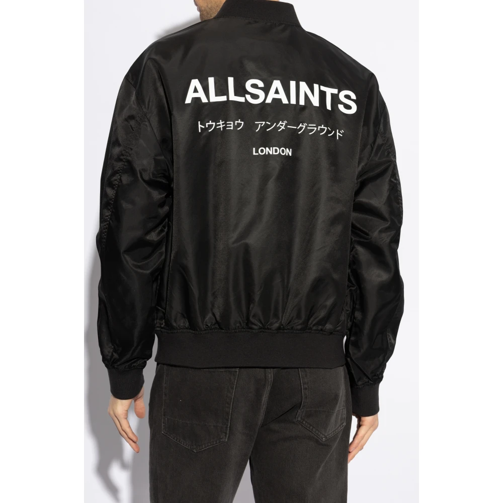 AllSaints Underground Bomberjack Black Heren