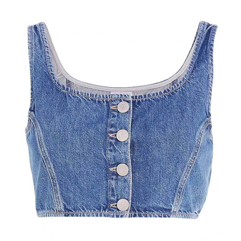 Tommy Jeans Ärmlös Topp Blue, Dam