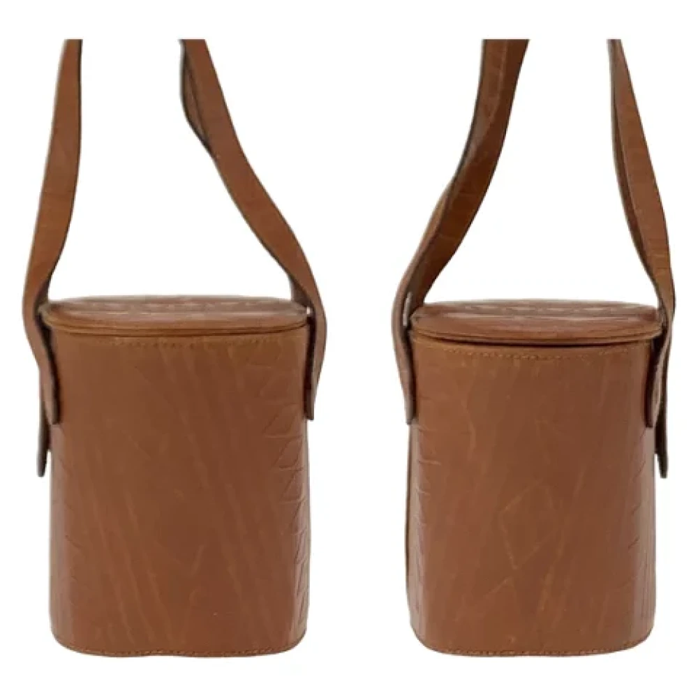 Fendi Vintage Pre-owned Leather fendi-bags Brown Dames
