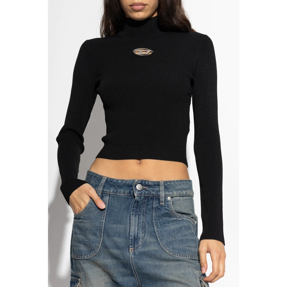 Diesel Turtleneck M-Valari-Tn Black Dames