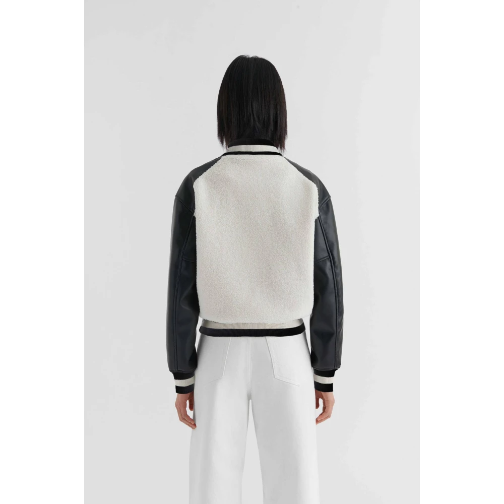 Axel Arigato Saul Varsity Jacket White Dames
