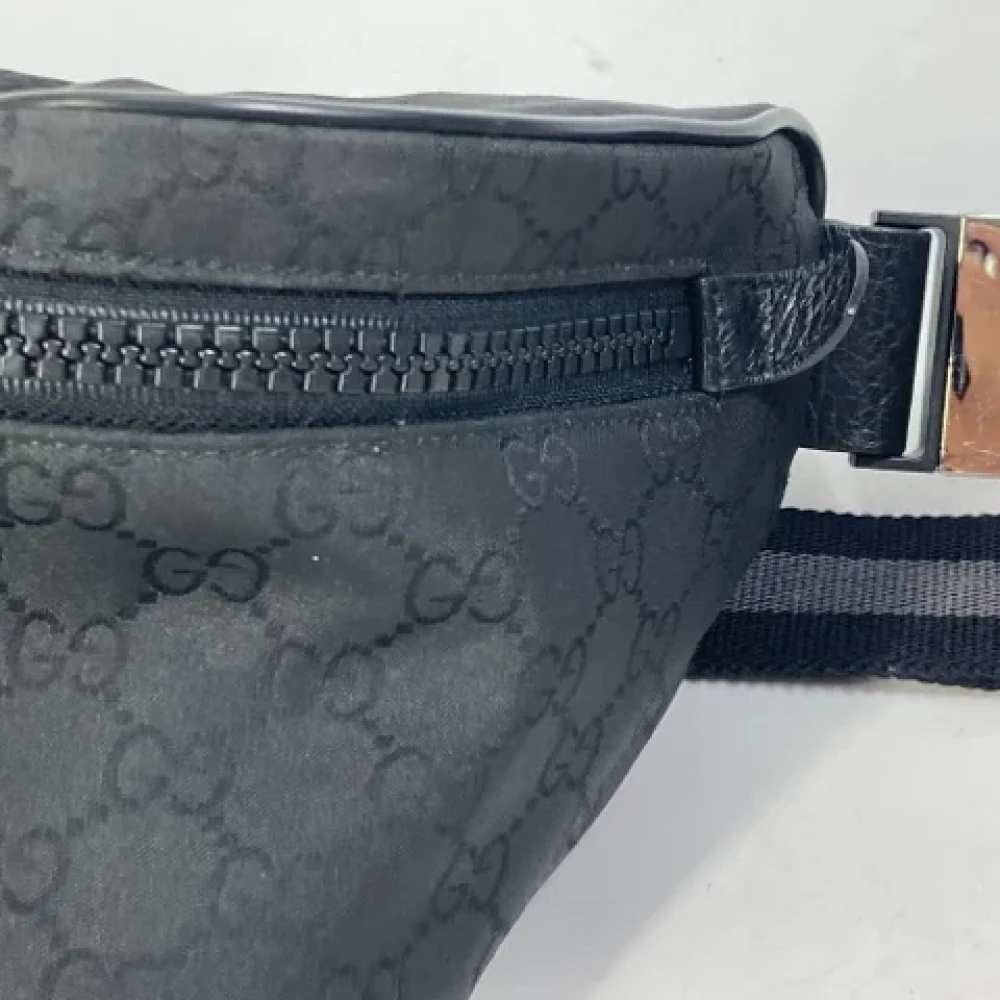 Gucci Vintage Pre-owned Canvas gucci-bags Black Heren