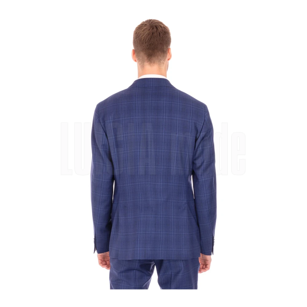 Luigi Bianchi Mantova Elegante Jurk Blue Heren