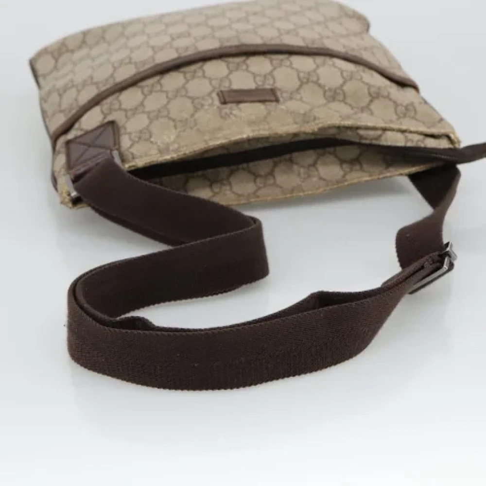Gucci Vintage Pre-owned Canvas gucci-bags Beige Dames
