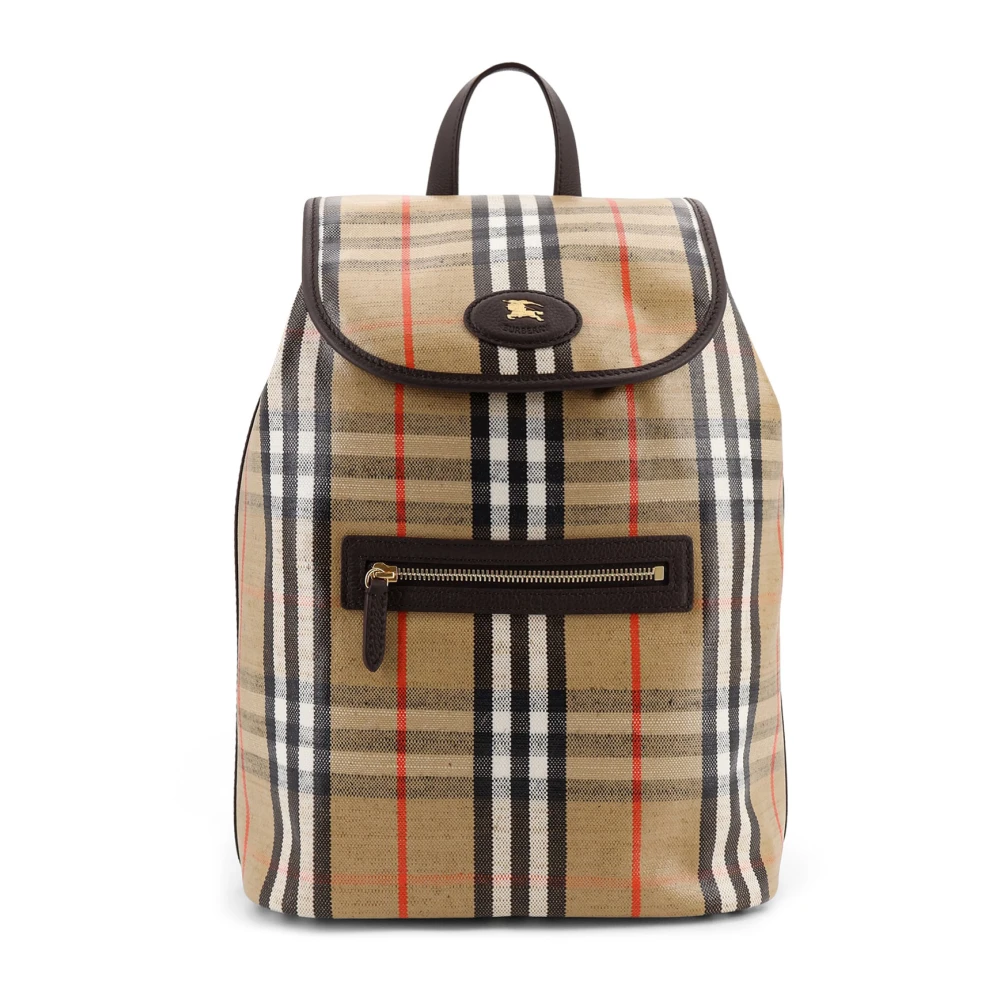 Burberry Men's Beige Backpacks, One Size, Highlands Backpack