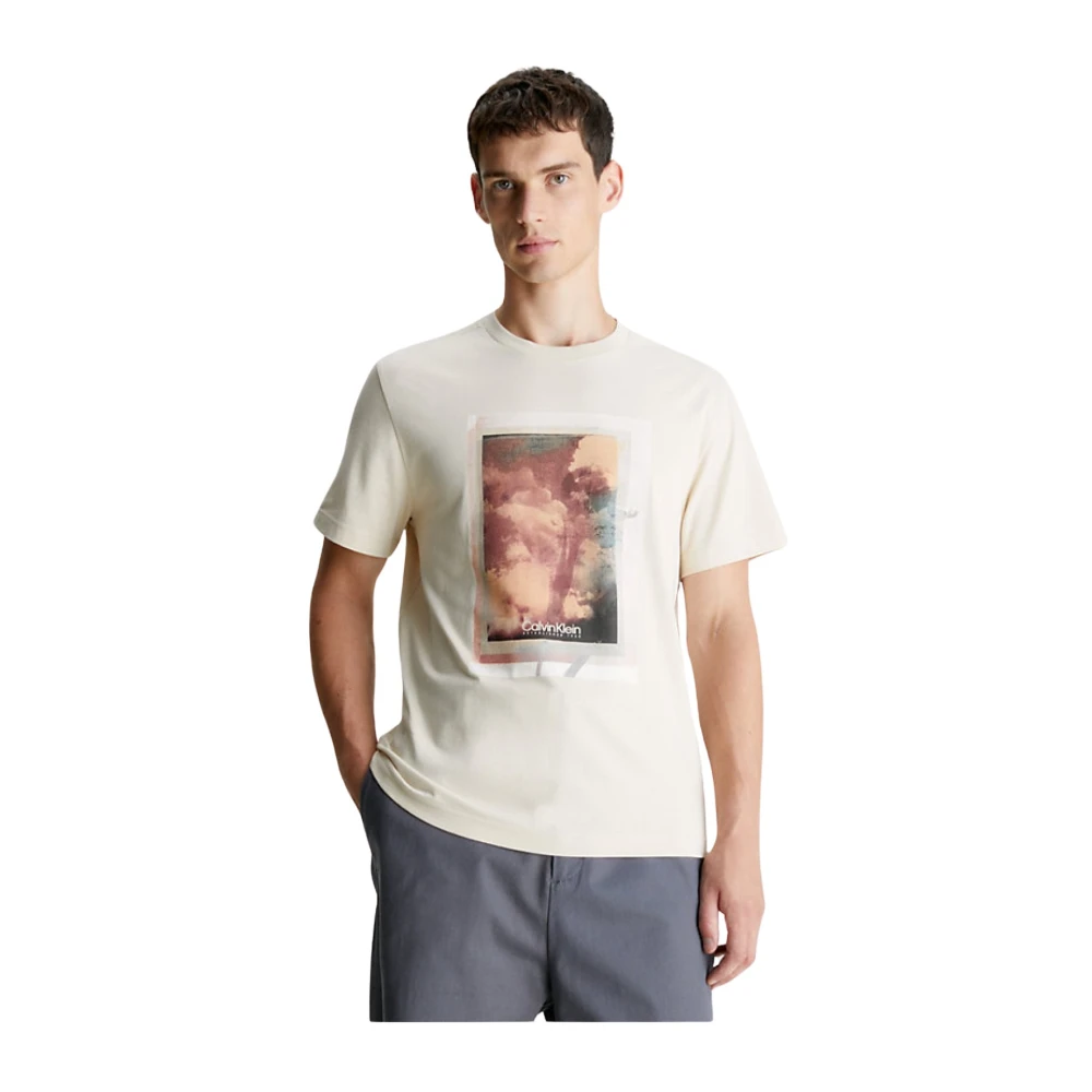 CK Calvin Klein T-shirt met labelprint model 'PHOTO'