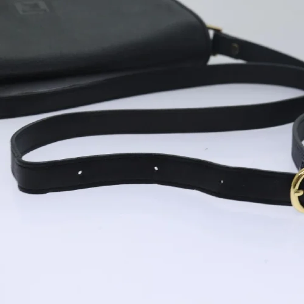 Burberry Vintage Pre-owned Leather shoulder-bags Black Dames