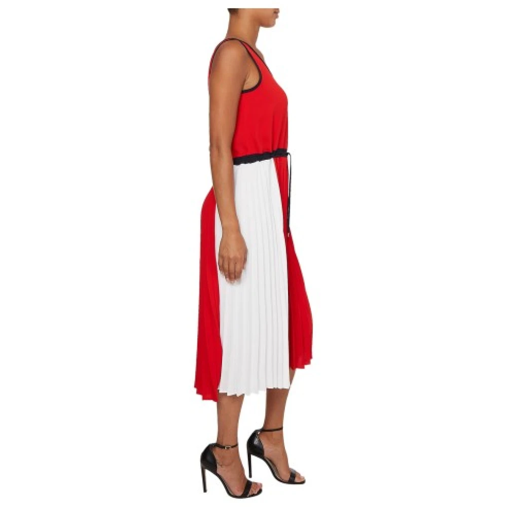 Tommy Hilfiger Gerecyclede polyester jurk voor vrouwen Red Dames