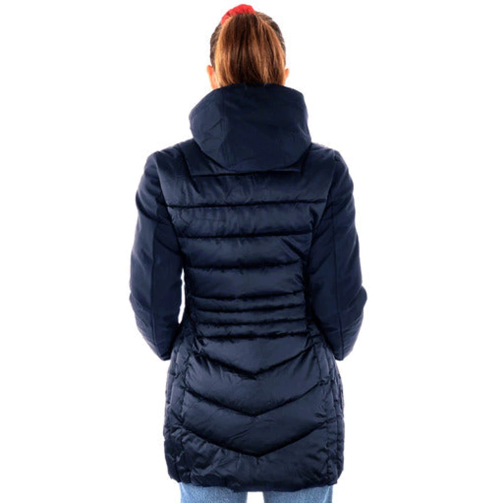 YES ZEE Blauwe Technische Jas met Capuchon Blue Dames
