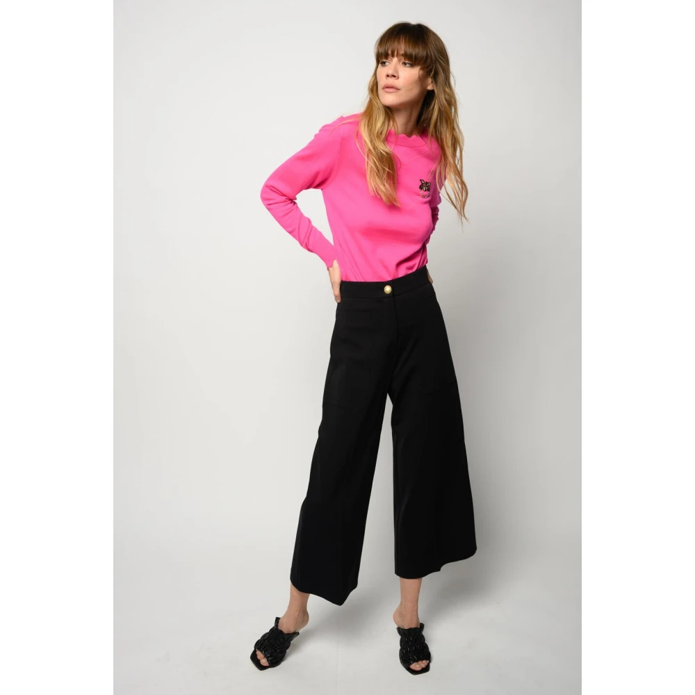 pinko Makkelijke Scuba Broek Black Dames