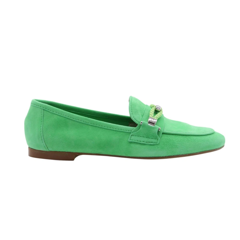 E Mia Kvinno Grön Skor Dam, 38 Eu, Mocka, Klassiska Mockasiner