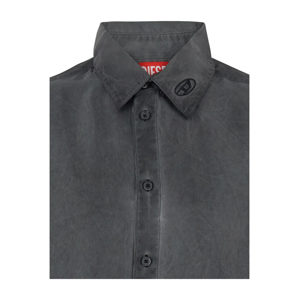 Diesel Zwart Klassiek Logo T-shirt Korte Mouwen Black Heren
