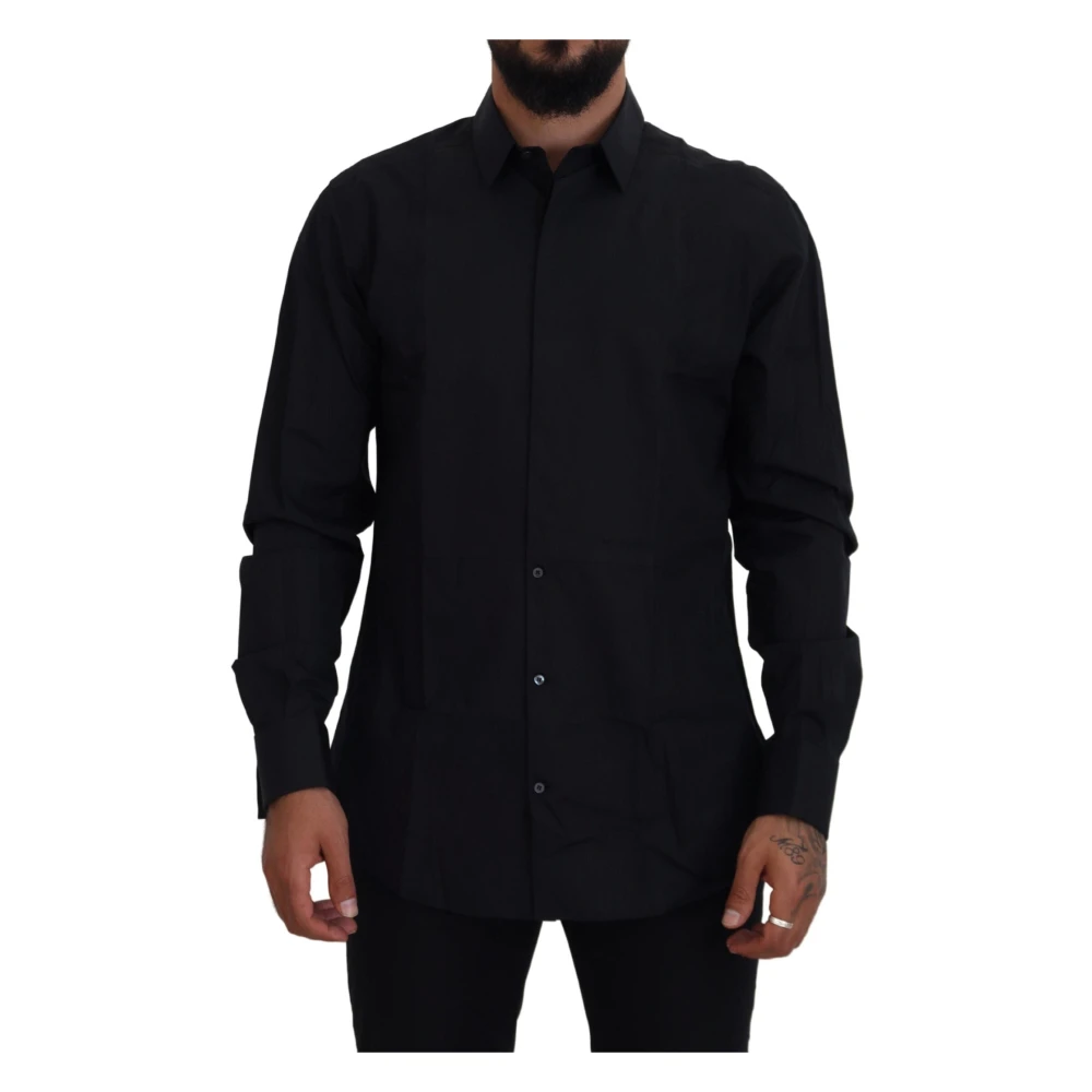 Dolce & Gabbana Black Gold Dress Shirt - Male - Casual Shirts - S - Shirts