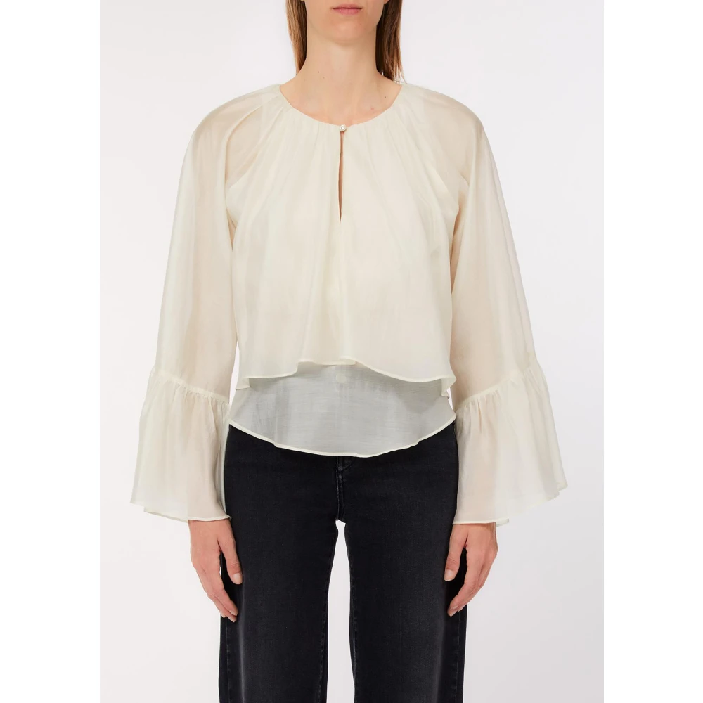 Liu Jo Kvinno Vit Blusar & Skjortor Dam, 2XS, Tunika