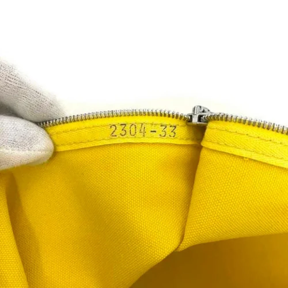 Hermès Vintage Pre-owned Canvas handbags Yellow Dames