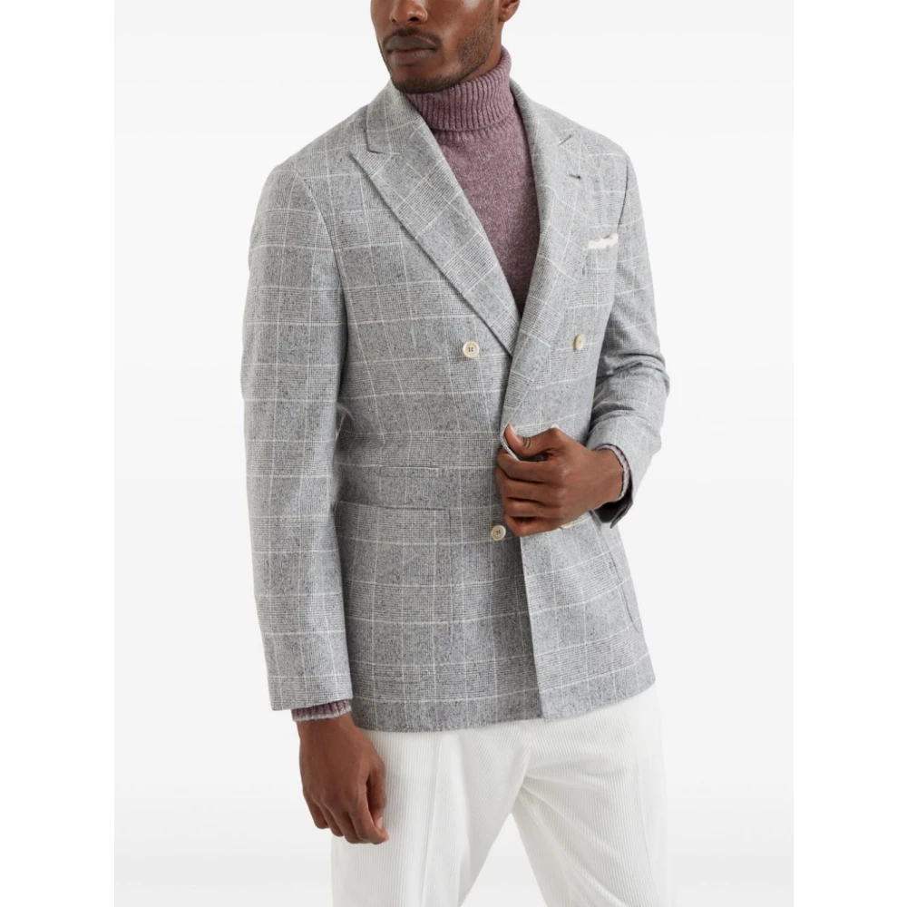 BRUNELLO CUCINELLI Stijlvolle Jassen voor Mannen Gray Heren