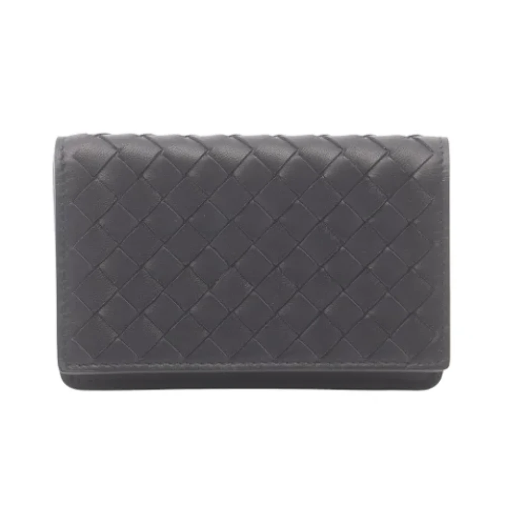 Bottega Veneta Vintage Pre-owned Leather wallets Black Dames