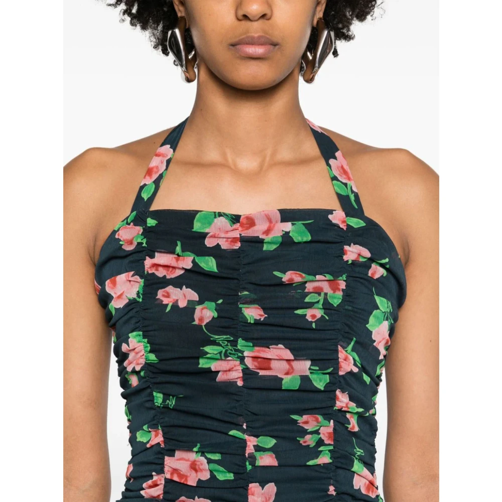 Rotate Birger Christensen Day Dress met Strikdetail Achteraan Multicolor Dames