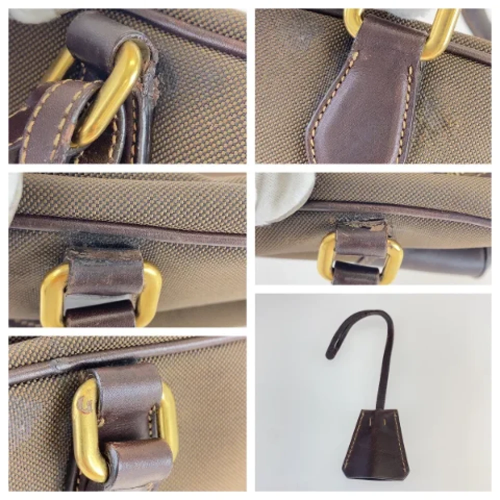 Prada Vintage Pre-owned Canvas prada-bags Brown Dames